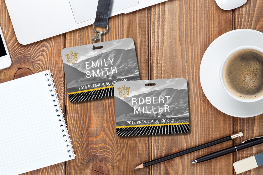 E J Gallo Custom ID Badges