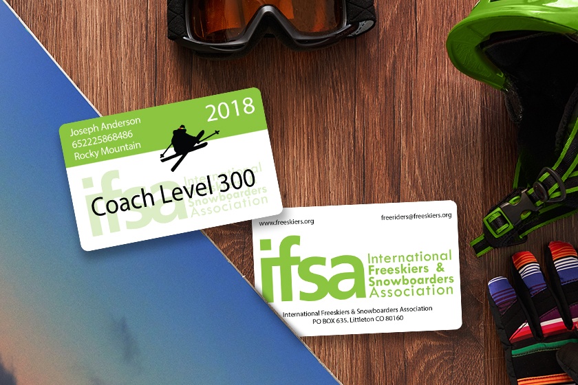 International Freeskiers & Snowboarders Association ID Card