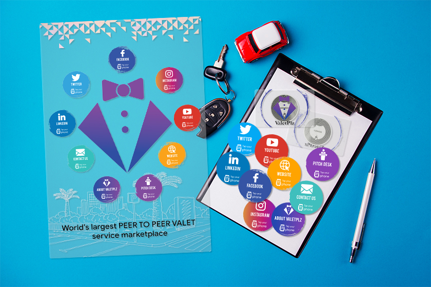 Valet Sign and NFC Cards