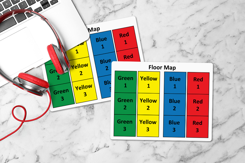 Indoor Signage Section Floor Map