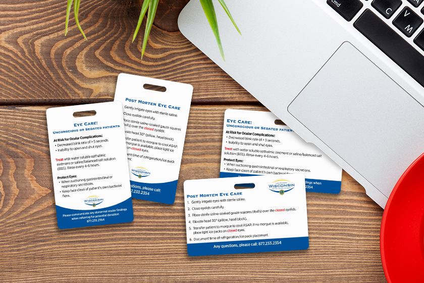 Lions Eye Bank of Wisconsin Eye Care Cards