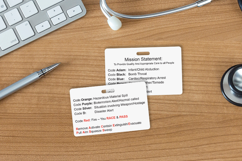 Edgefield County Hospital Mission Statement Badges