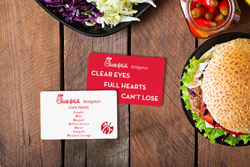 ChickfilA Employee Cards
