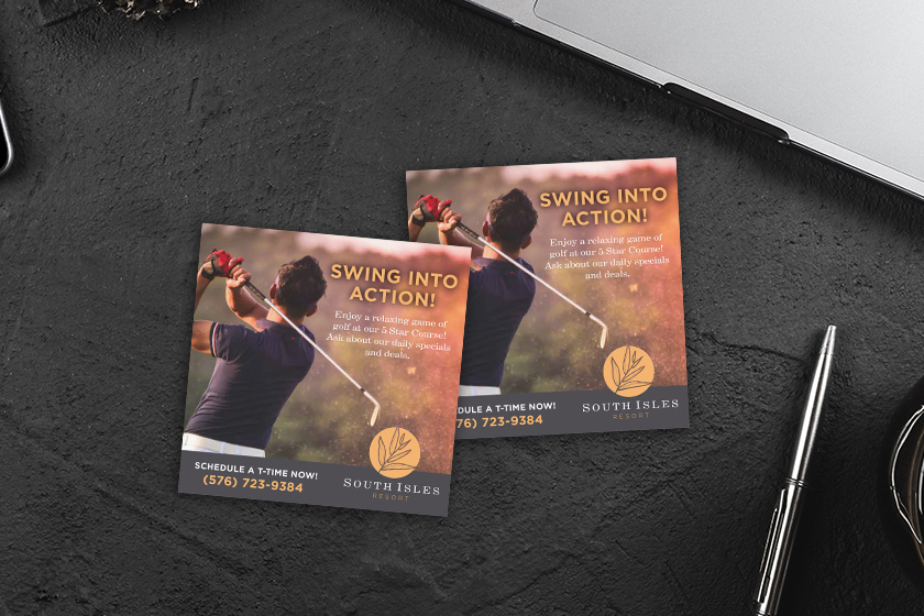 South Isles Resort Golf Card