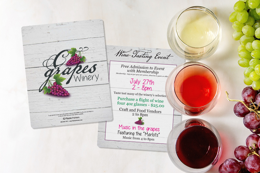 C Grapes Winery Wine Tasting Event Invitation