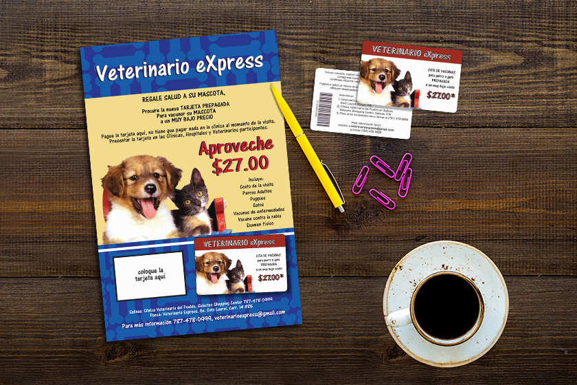 Veterinario eXpress Gift Cards and Custom Poster