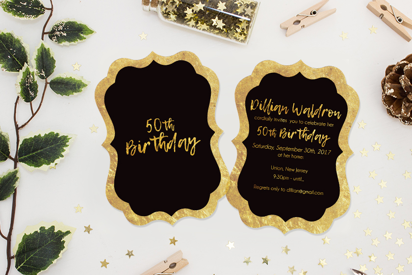 50th Birthday Party Invitations