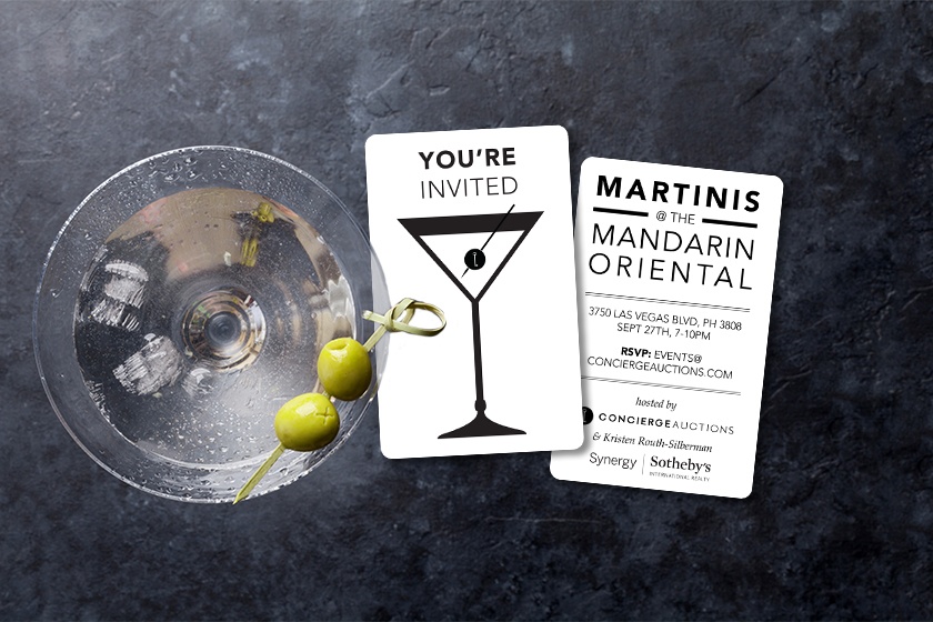 Concierge Auctions Event Invitations