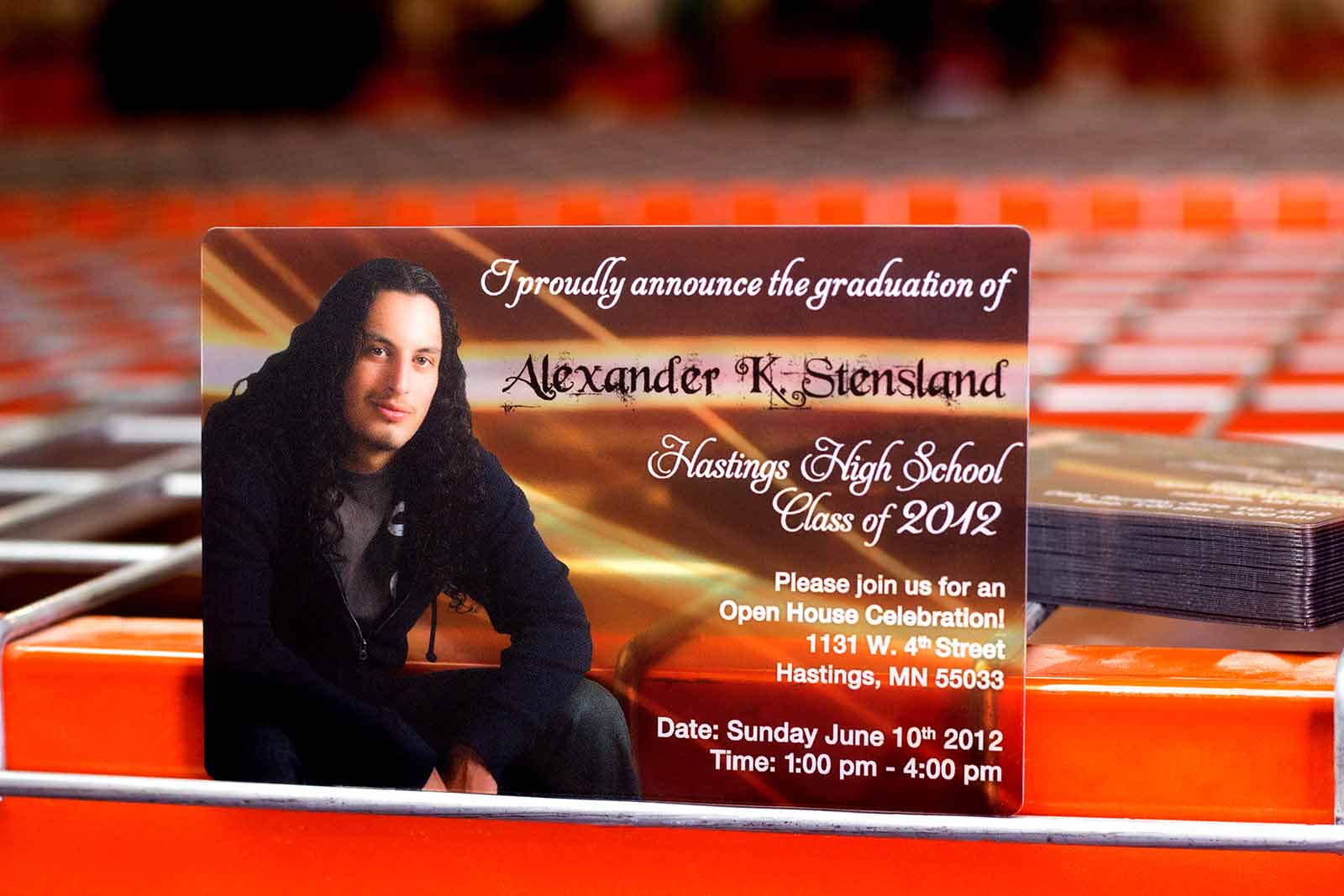 Alexander K Stensland Graduation Invitations