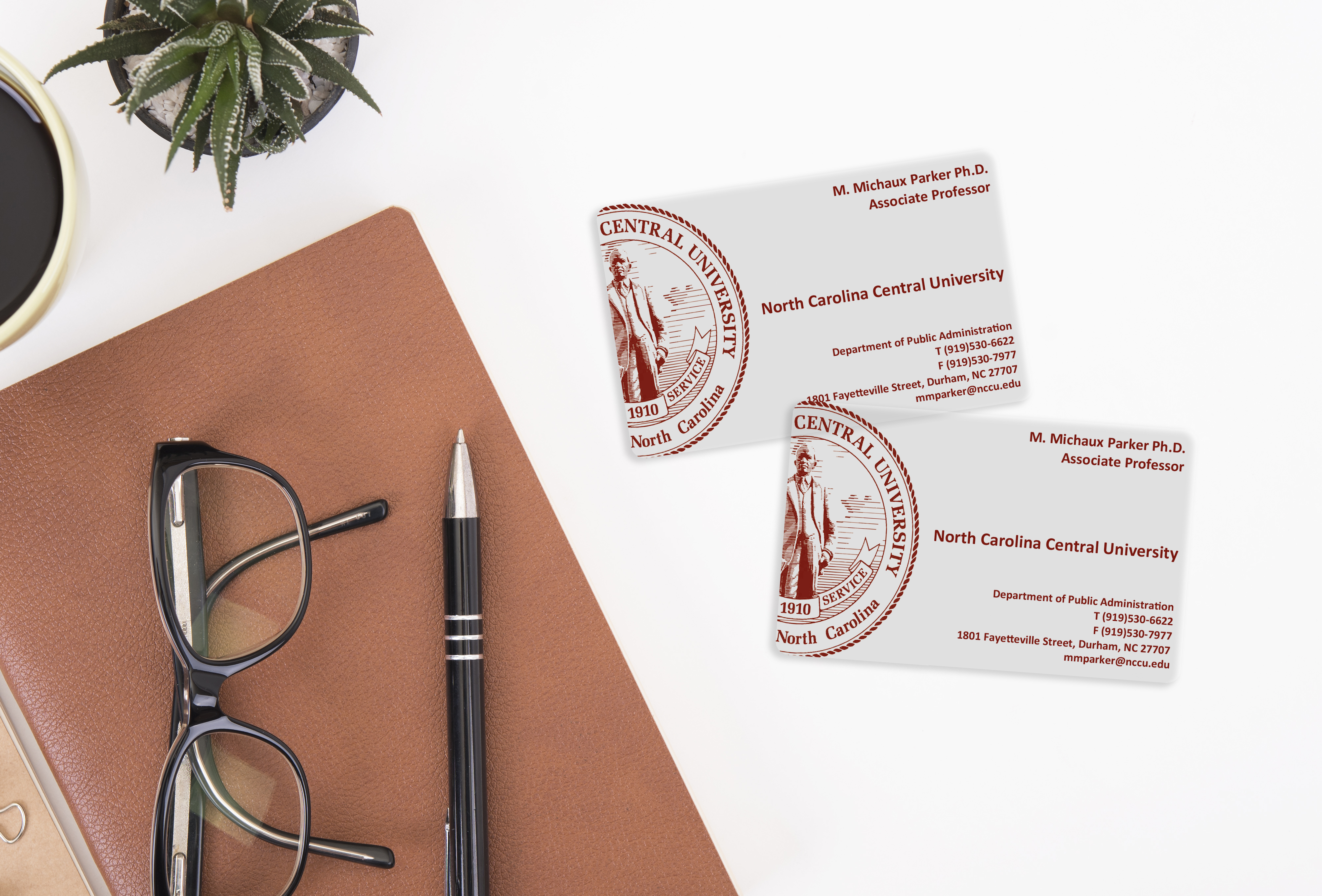North Carolina Central University Business Cards