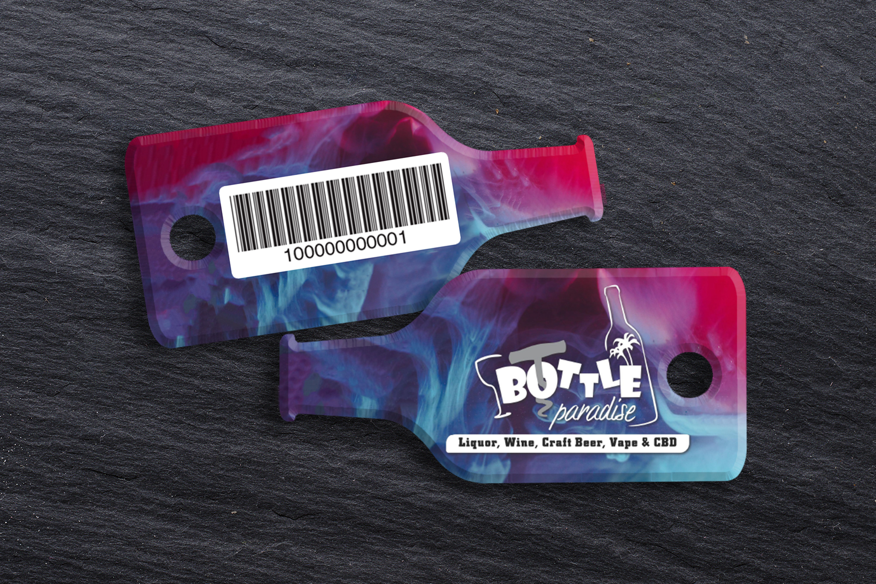 Bottle Paradise Member Key Tags