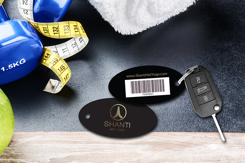 Shanti Hot Yoga Membership Key Tags