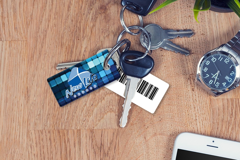 New Life Church Check in Check Out Key Tags