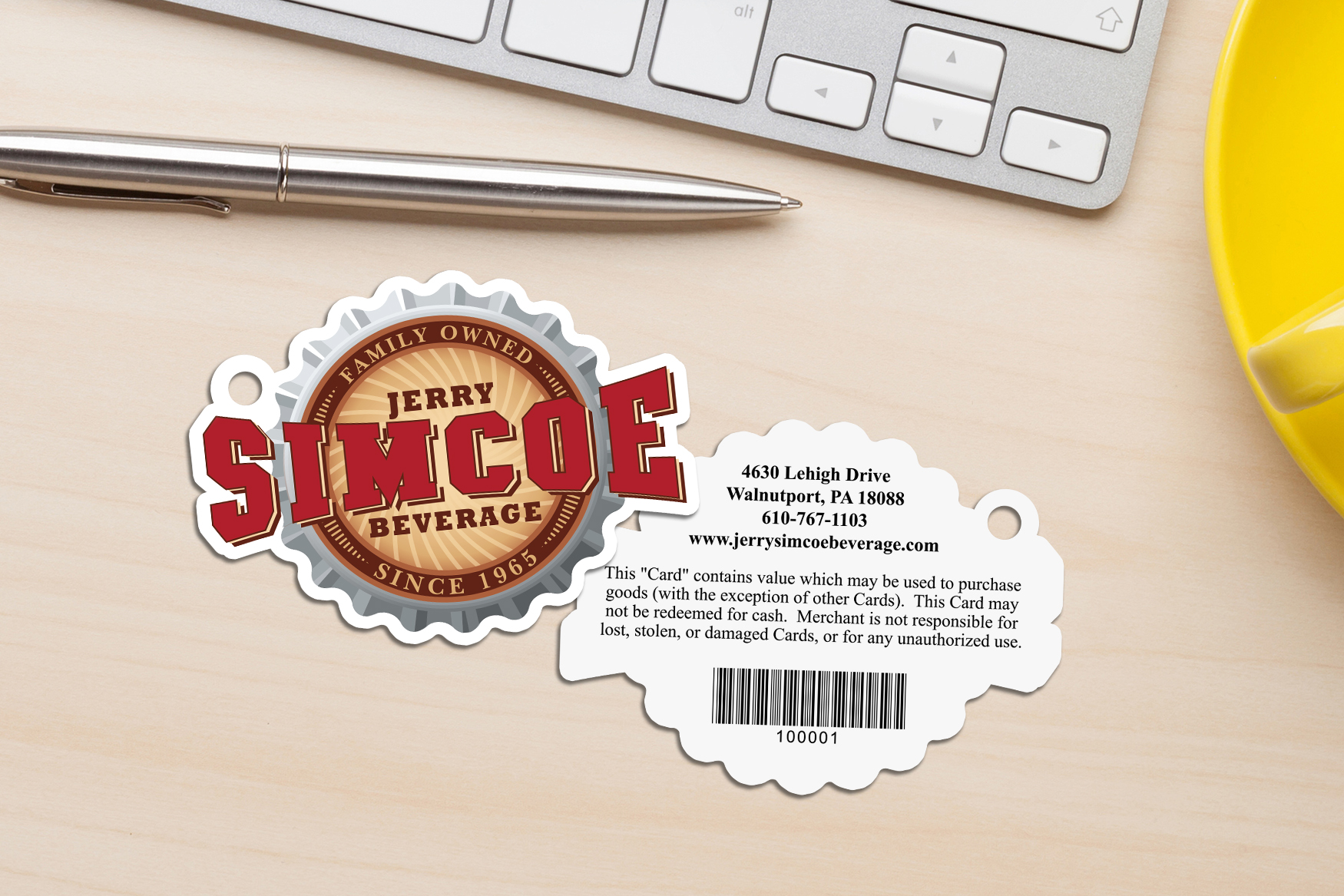 Jerry Simcoe Beverage Key Tags