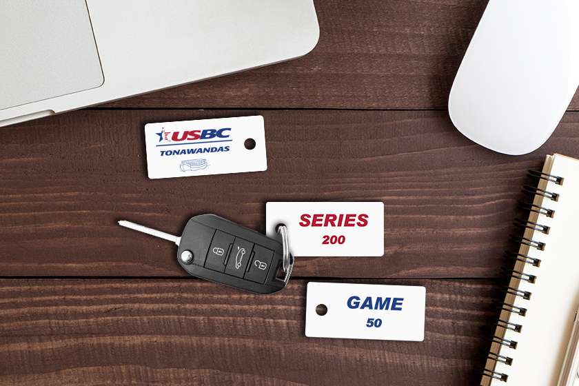 USBC Tonawandas Bowling League Key Tags