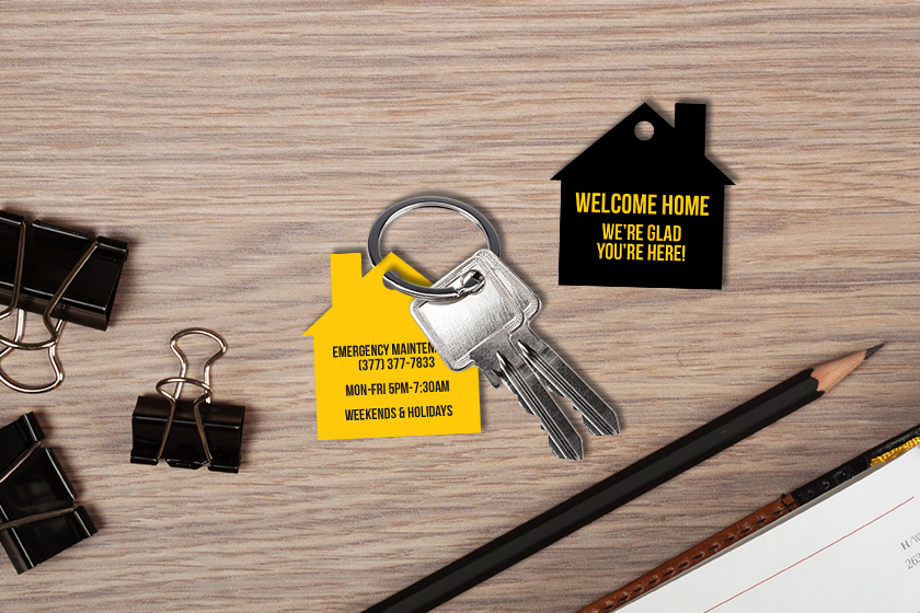 Towson Place Apartments Resident Key Tags