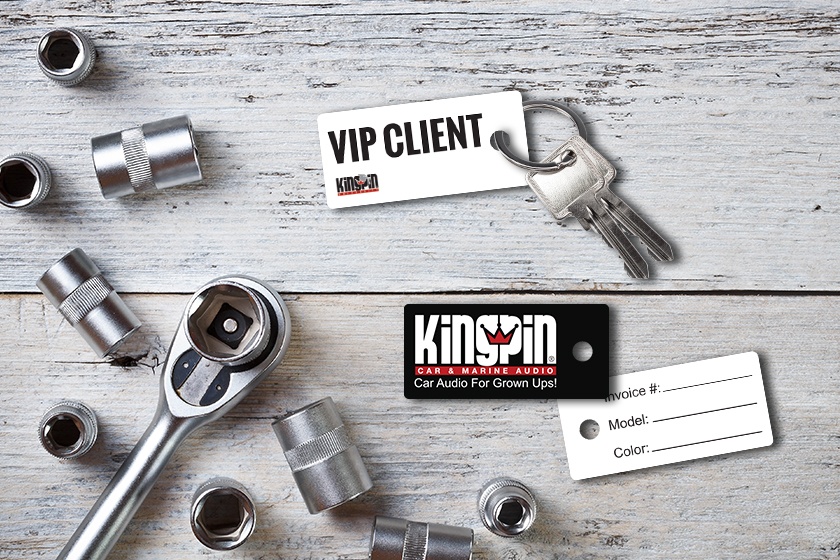 Kingpin Car & Marine Audio Key Tags