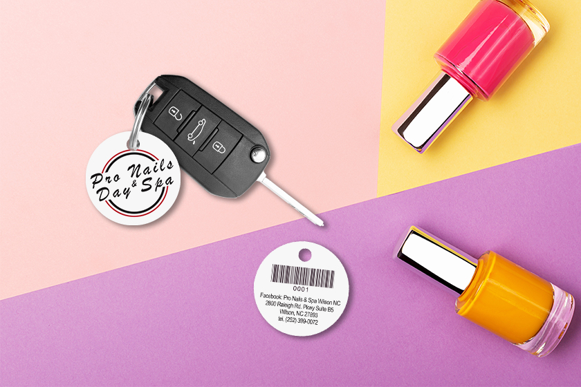 Pro Nails & Day Spa Key Tags