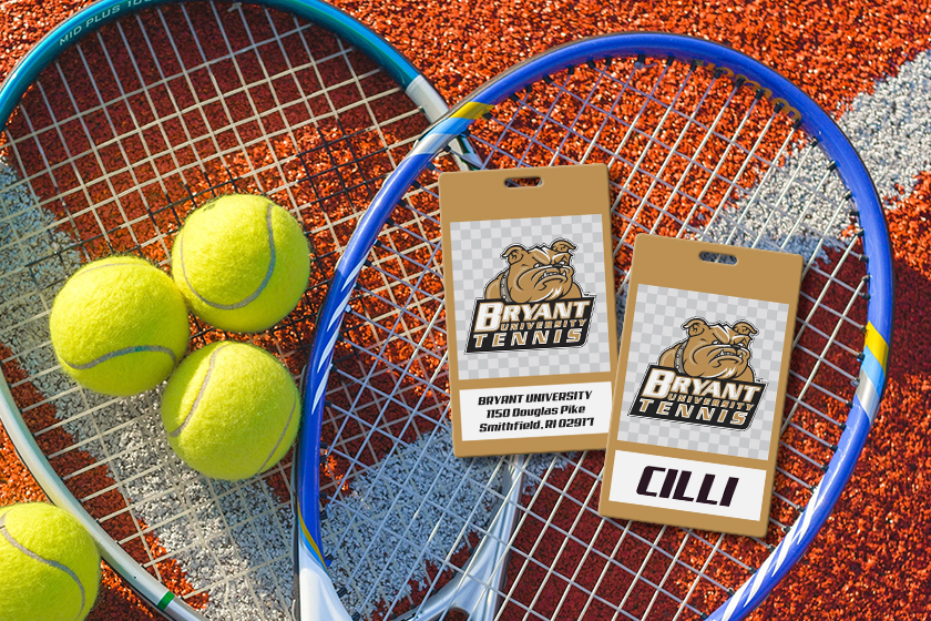 Bryant University Tennis Bag Tags