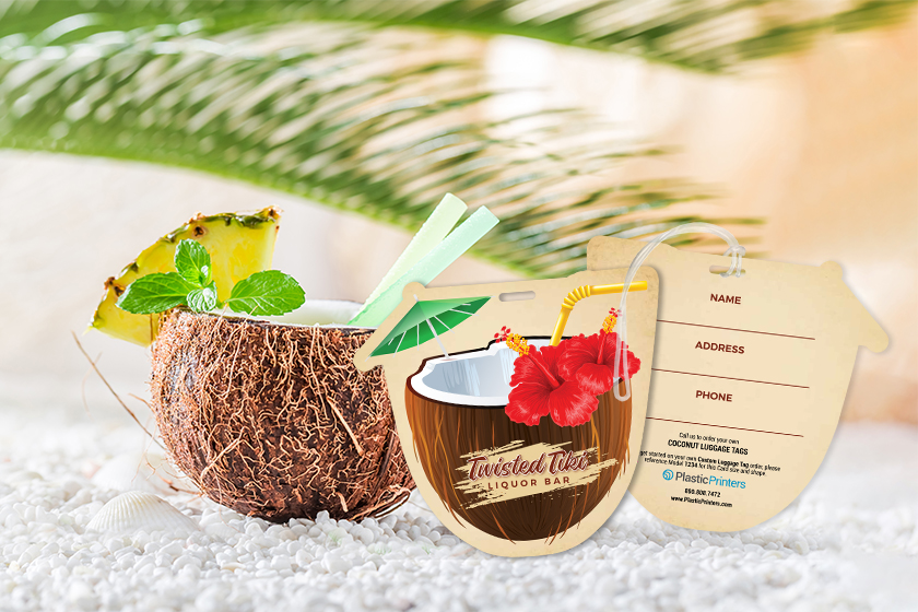 Twisted Tiki Liquor Bar Luggage Tags