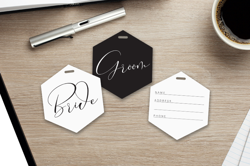 Riley Walker Event Center Wedding Luggage Tags