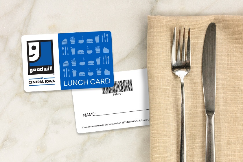 Goodwill of Central Iowa Lunch Cards