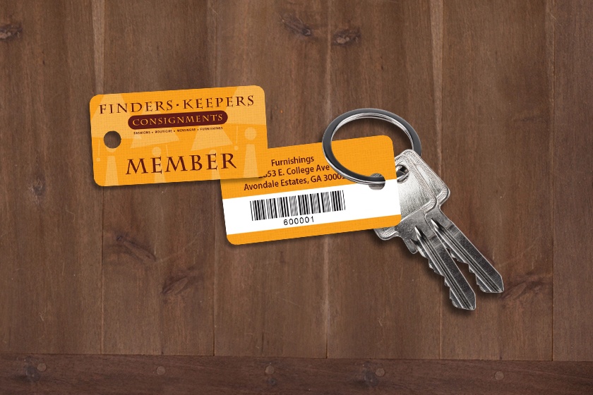 Finders Keepers Consignments Member Key Tags