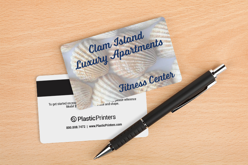Clam Island Luxury Apartments Fitness Center Cards