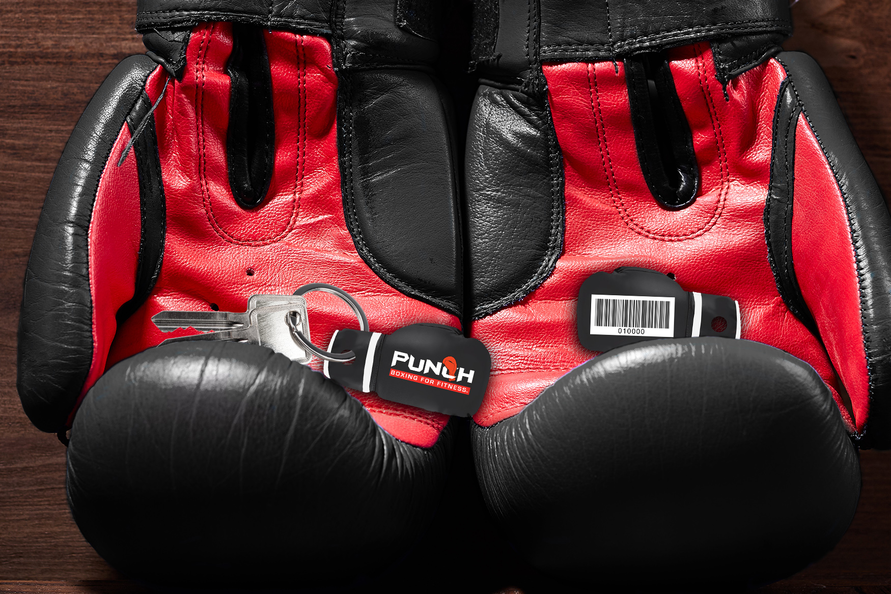 Punch Boxing Membership Key Tags