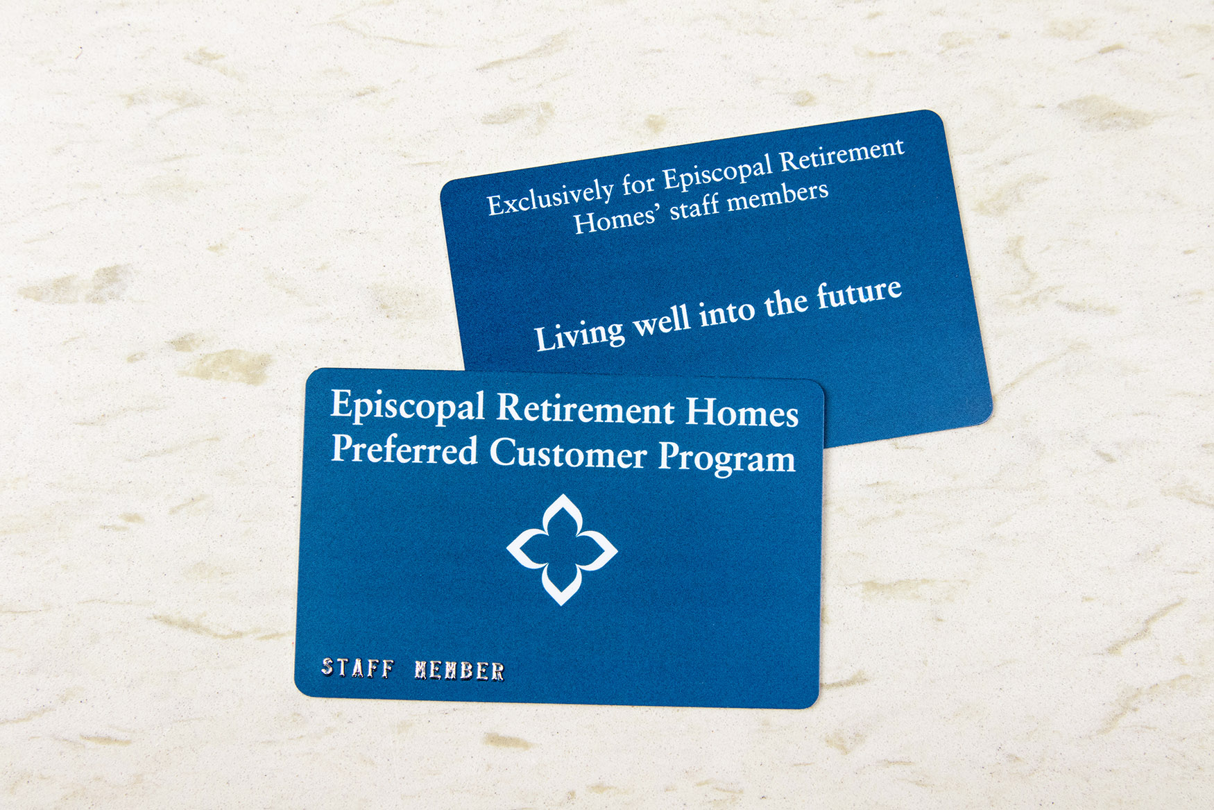 Episcopal Retirement Homes Preferred Customer Program Membership Cards