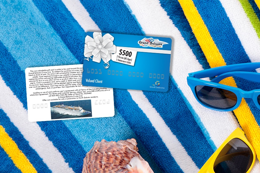 Grand Bahama Cruise Line Valued Client Membership Card