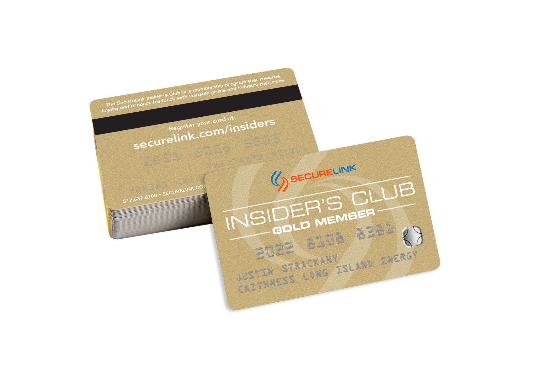 Secure Link Insider's Club Gold Card