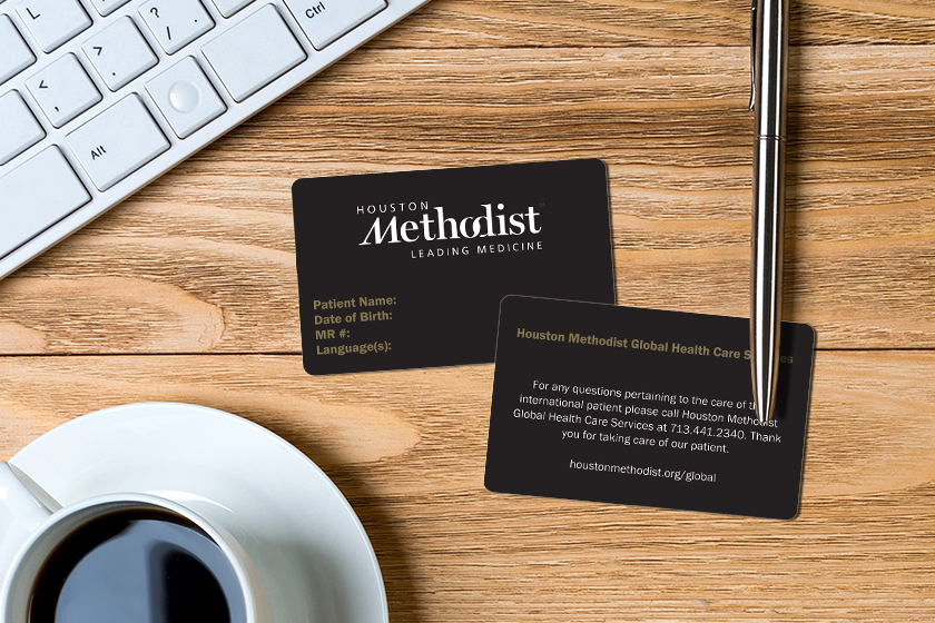 Houston Methodist Global Health Care System Membership Cards