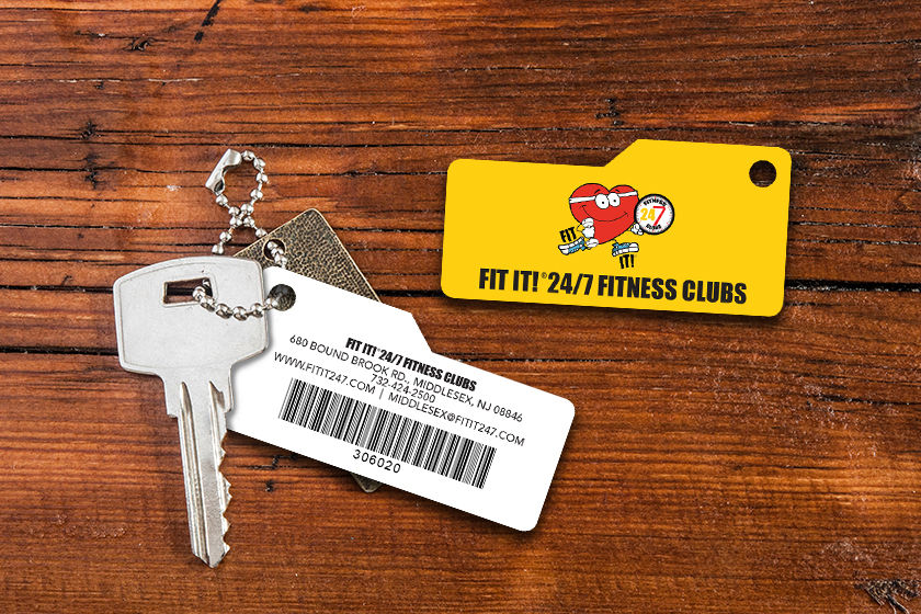 Fit It 24/7 Fitness Clubs Membership Key Tags