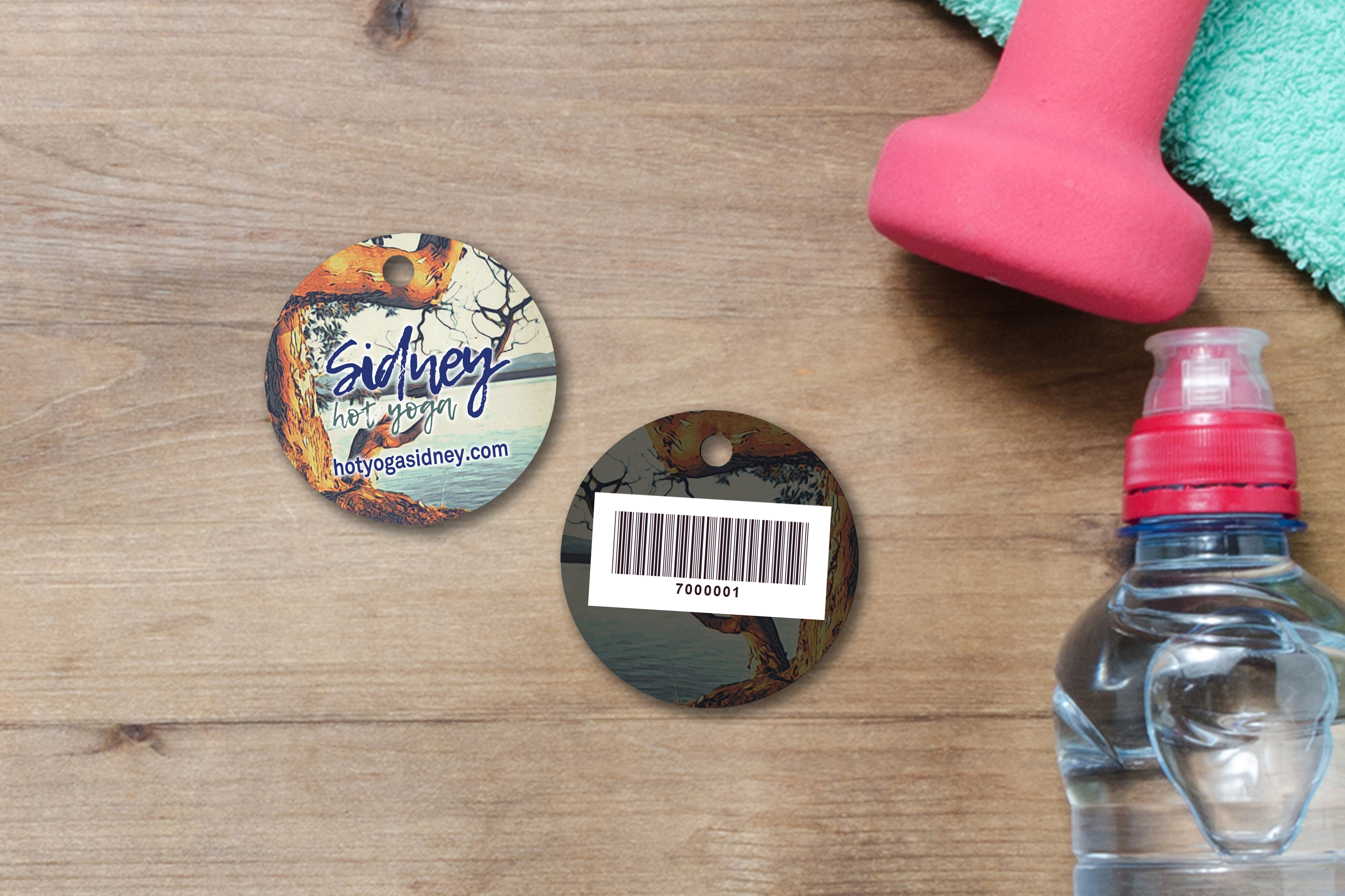 Sidney Hot Yoga Membership Key Tags