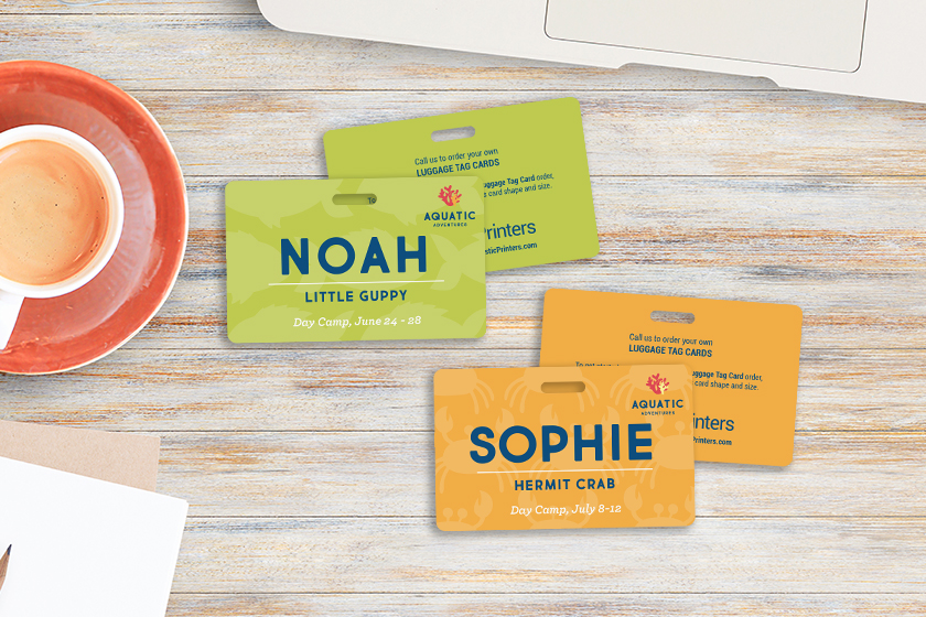 Aquatic Adventures Member Day Camp Luggage Tags