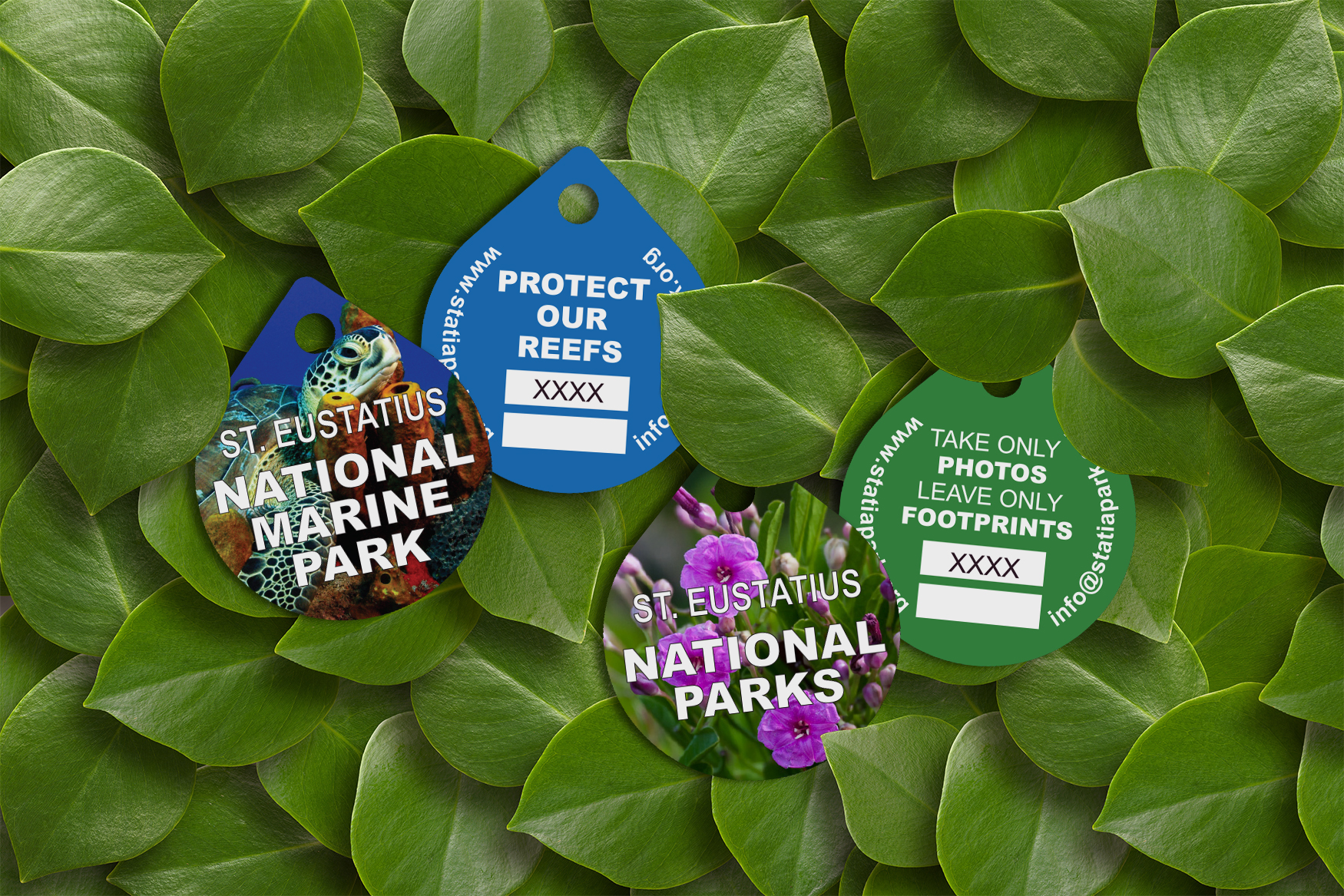 St. Eustatius National Marine Park and National Parks Membership Tags