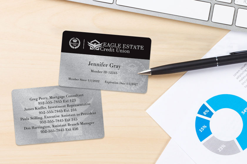 Eagle Estate Credit Union President's Club Membership Card