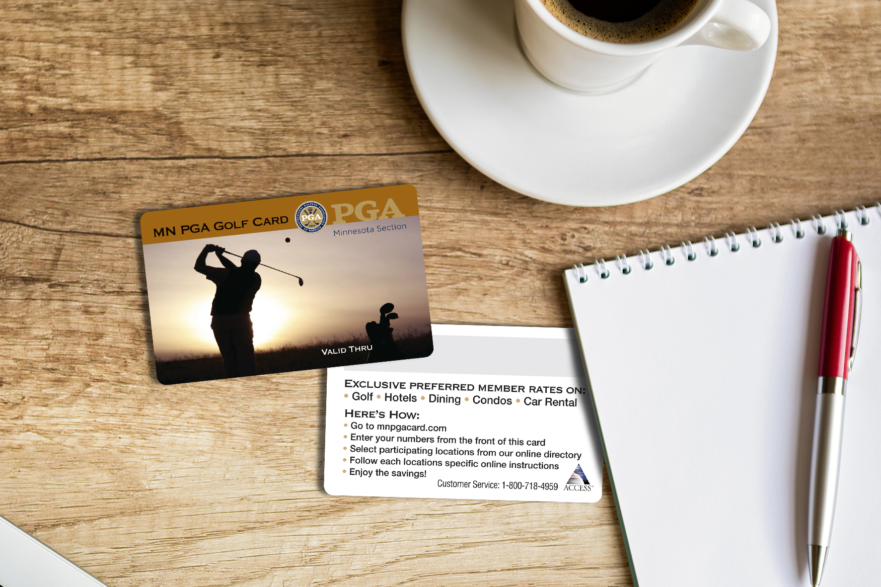MN PGA Golf Card Preferred Membership Card