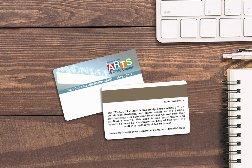 Town of Monroe Arts & Civic Center Membership Cards