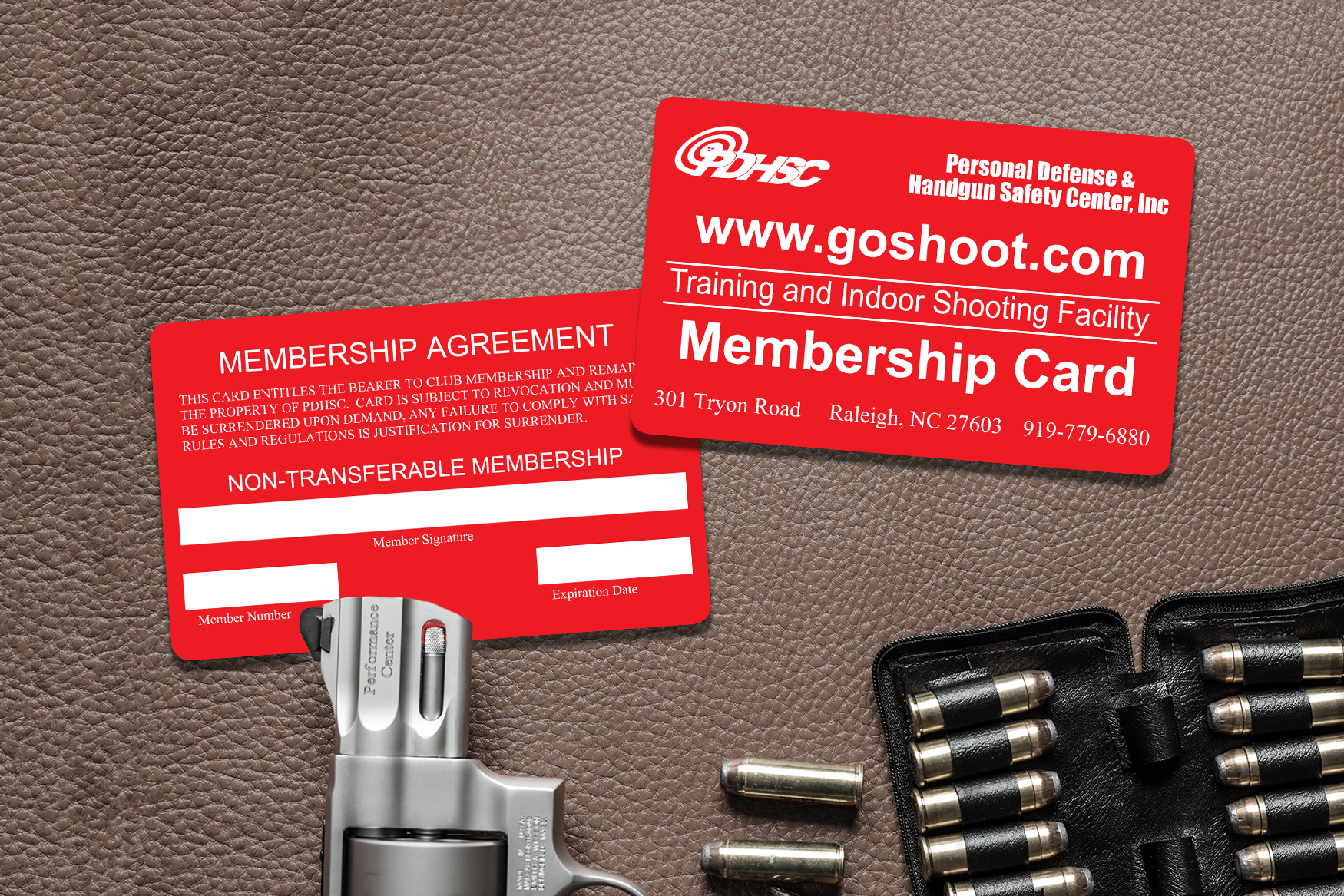 Personal Defense & Handgun Safety Center Membership Cards