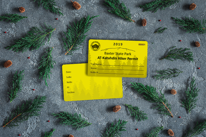 Baxter State Park Hiker Permit Cards