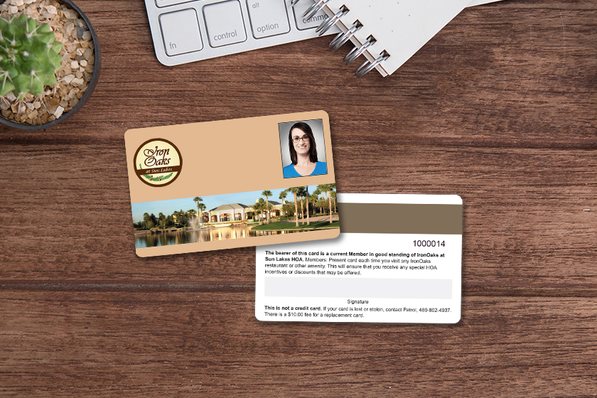 Iron Oaks at Sun Lakes Membership Cards