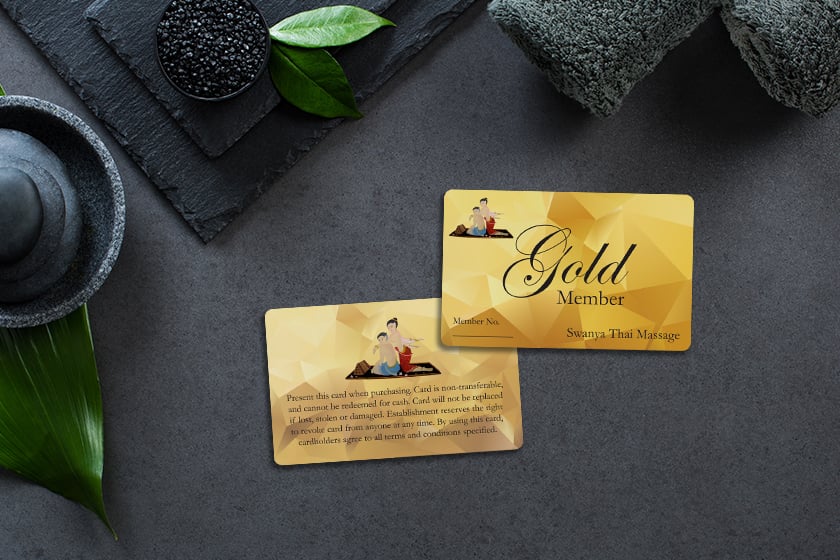 Swanya Thai Massage Membership Cards