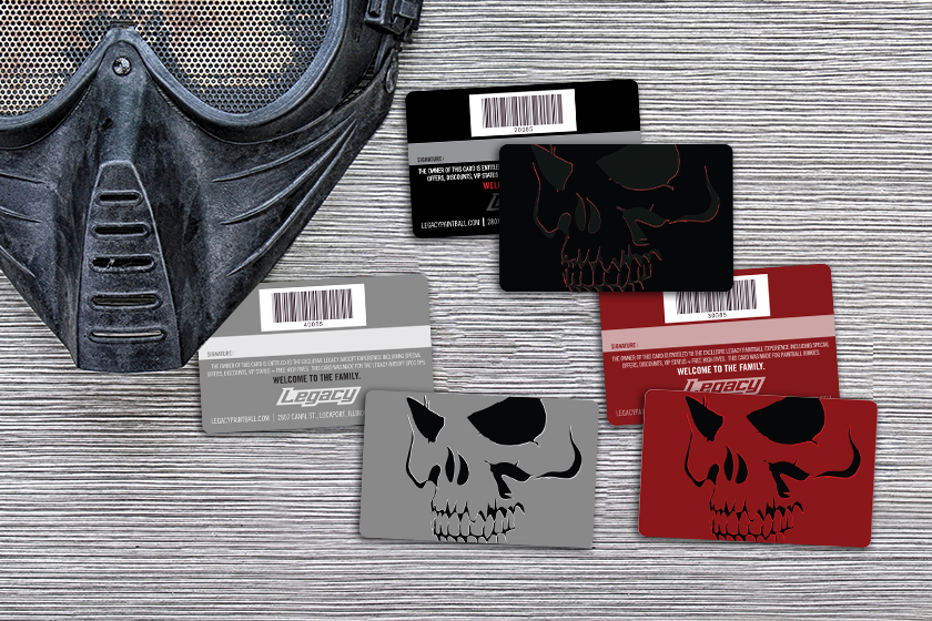 Legacy Paintball Membership Cards