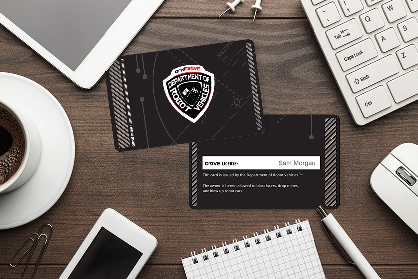 Department of Robot Vehicles Membership Cards