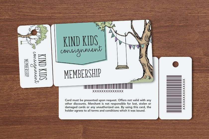 Kind Kids Consignment Membership Combo Cards