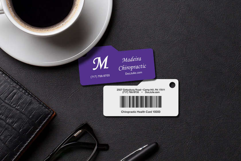 Madeira Chiropractic Membership Key Tags