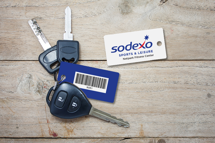 Sodexo Sports & Leisure Netpark Fitness Center Membership Key Tags