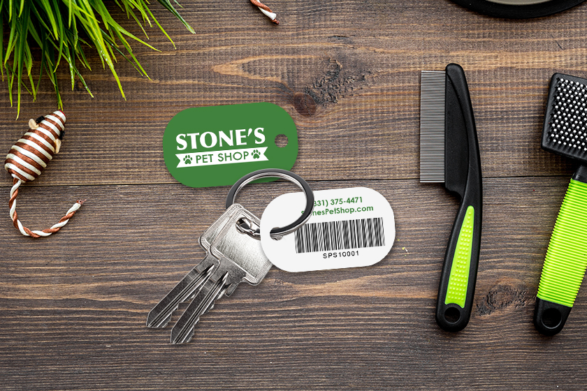 Stone's Pet Shop Membership Key Tags